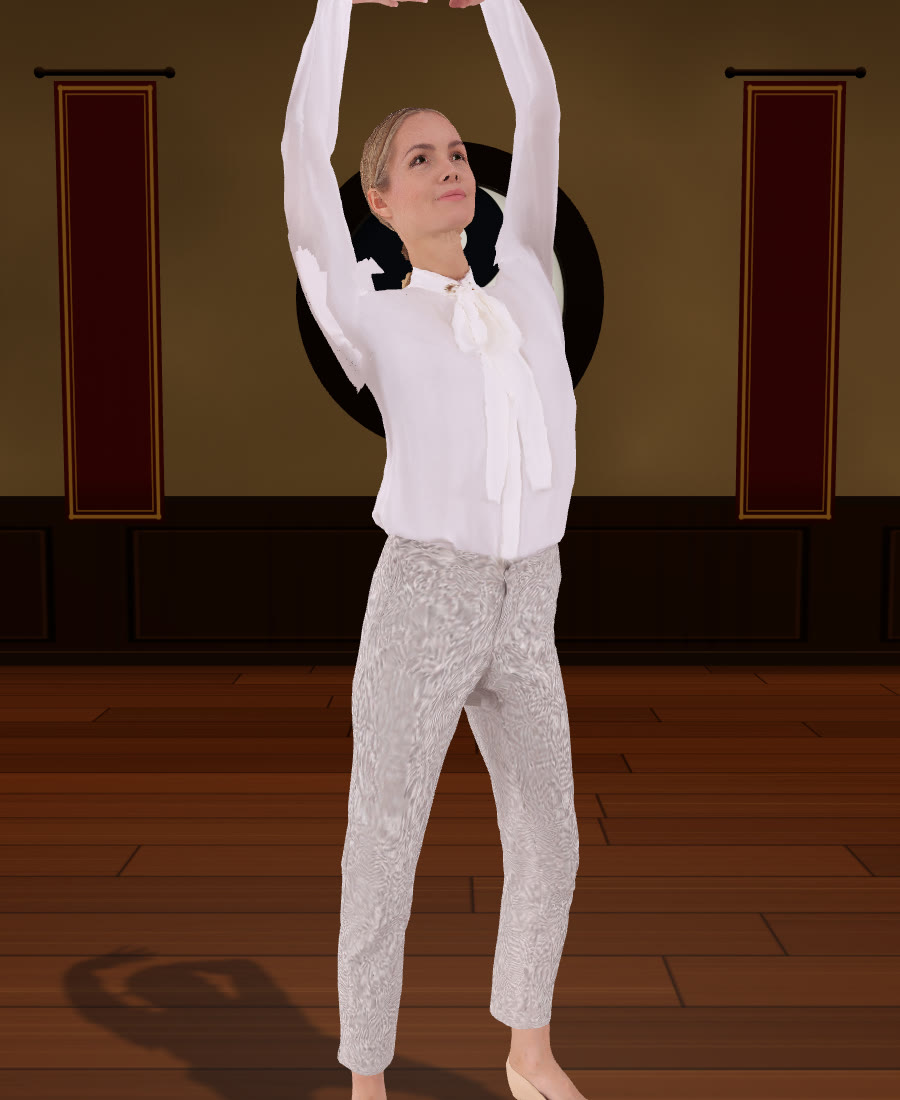 Avatar C performing the form